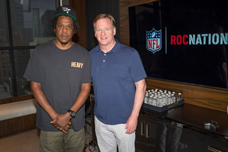 Roger Goodell and Jay-Z signed a deal to produce shows for the company.