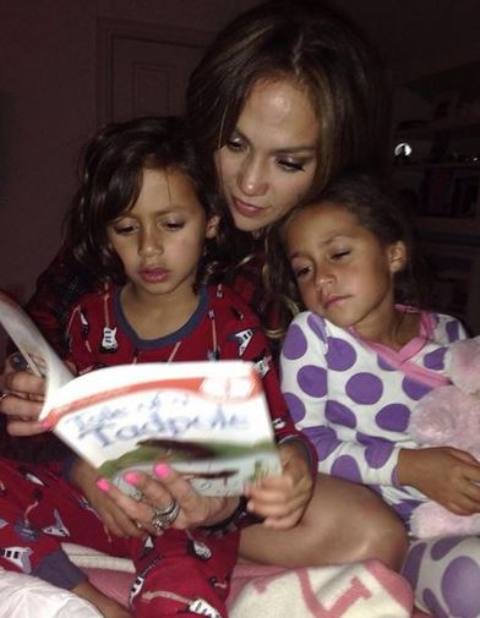 Jennifer Lopez shares two kids with her former husband, Marc Anthony